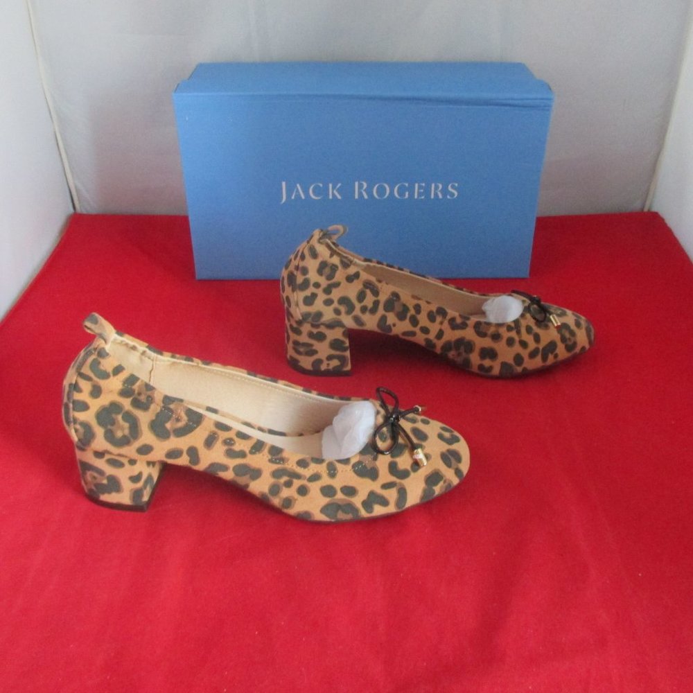 JACK ROGERS Miranda Elastic Mid-Heel Pumps - #523